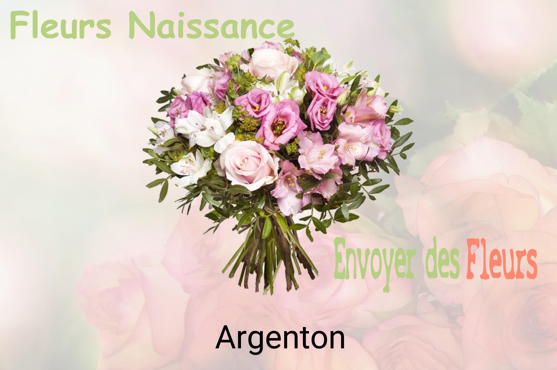 Bouquet de fleurs de naissance livré à Argenton